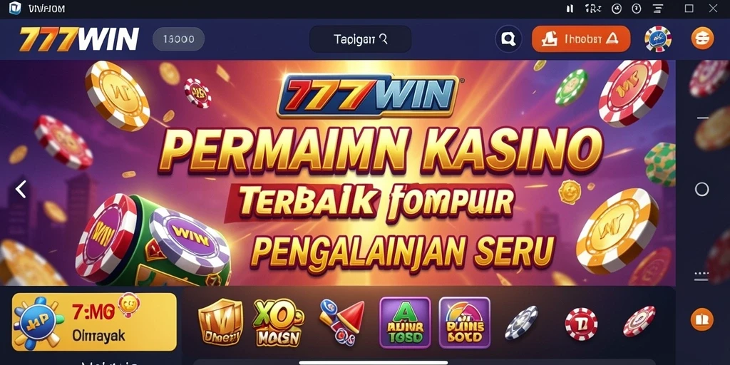 Tampilan gameplay 777WIN yang seru dan penuh warna.