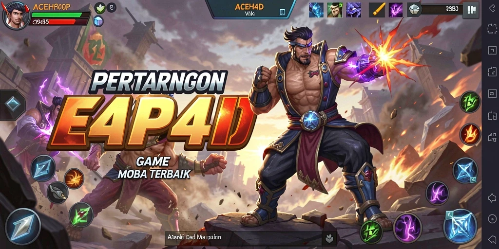 Tampilan gameplay ACEH4D yang intens dan mendebarkan.