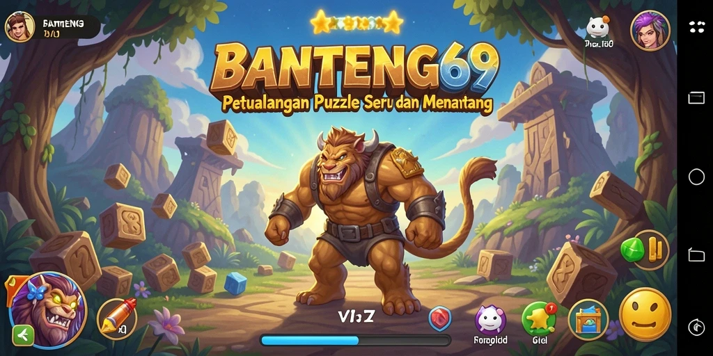 Screenshot gameplay BANTENG69 dengan level Puzzle yang menarik.