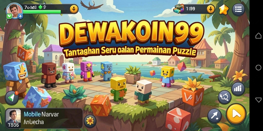 Screenshot DEWAKOIN99 menampilkan gameplay puzzle yang menantang dan menarik.