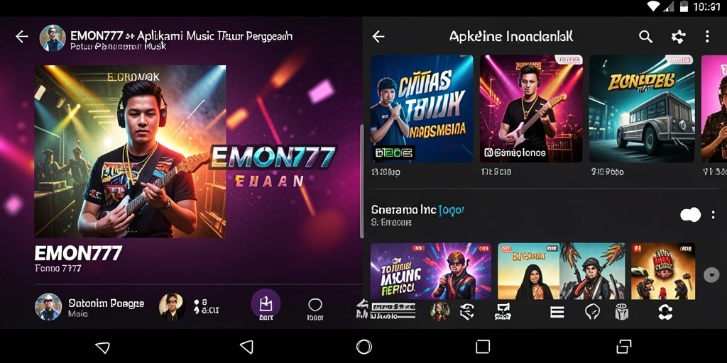 Tampilan gameplay EMON777 dengan berbagai alat musik yang menyenangkan.
