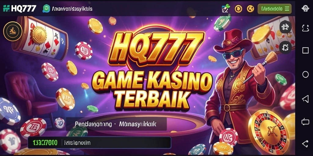 Tampilan aksi seru dari permainan Kasino HQ777 yang menampilkan fitur menarik.