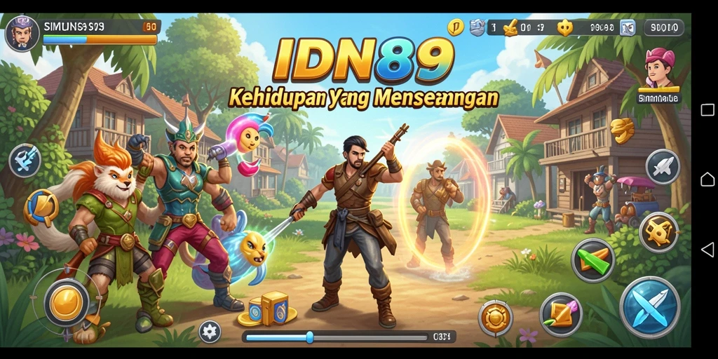 Tangkapan layar IDN89 menampilkan momen gameplay yang intens dan interaktif.