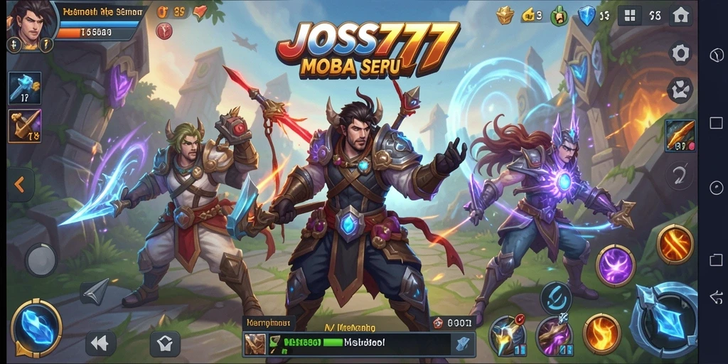 Tangkapan layar gameplay aktif dari JOSS777 yang penuh strategi.