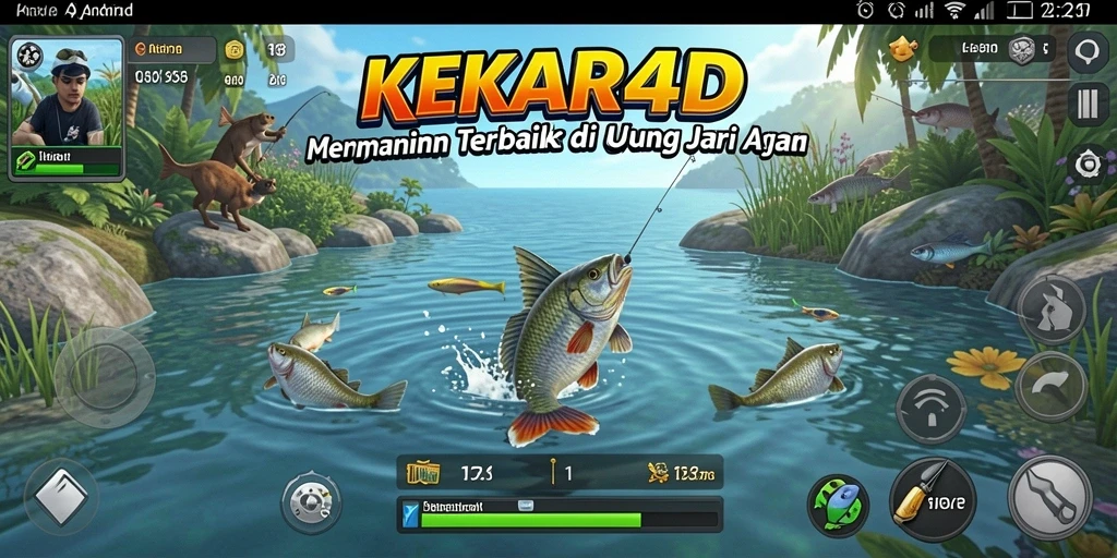Tampilan gameplay memancing yang seru di KEKAR4D.