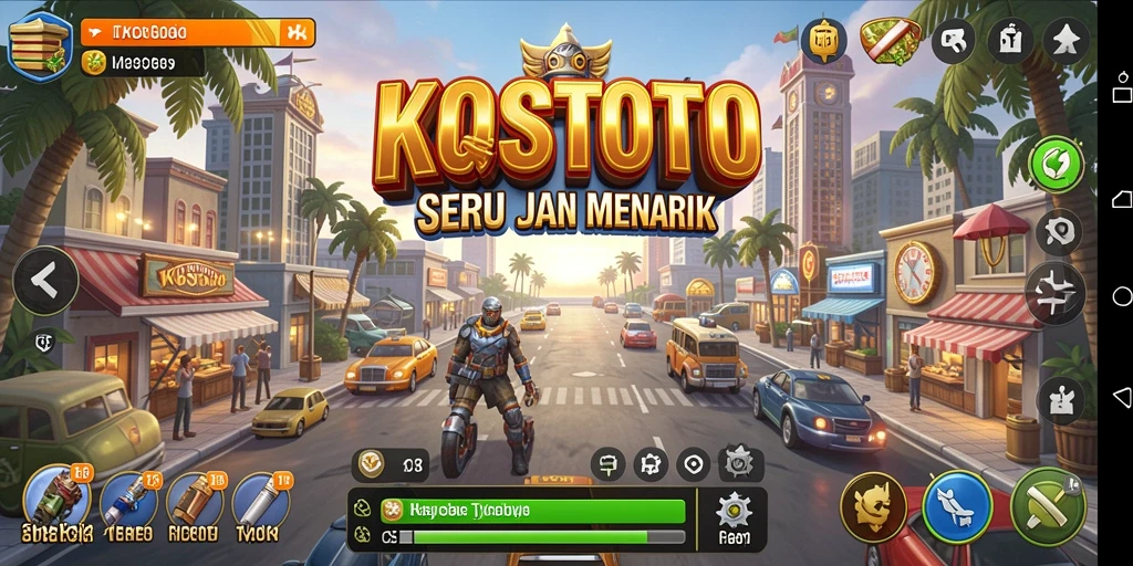 Screenshot utama KOSTOTO menampilkan gameplay Tycoon yang menantang.