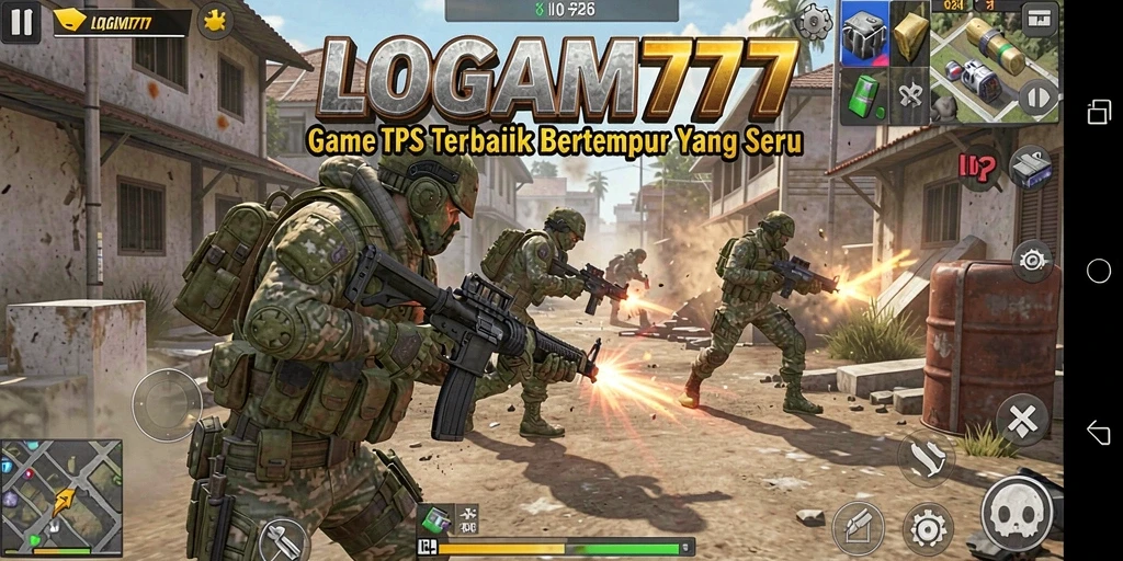 Tampilan menarik dari gameplay LOGAM777 dengan aksi tembak-menembak seru.