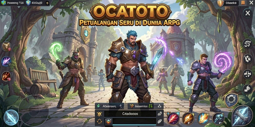 Tampilan menarik dari gameplay petualangan seru dalam OCATOTO.