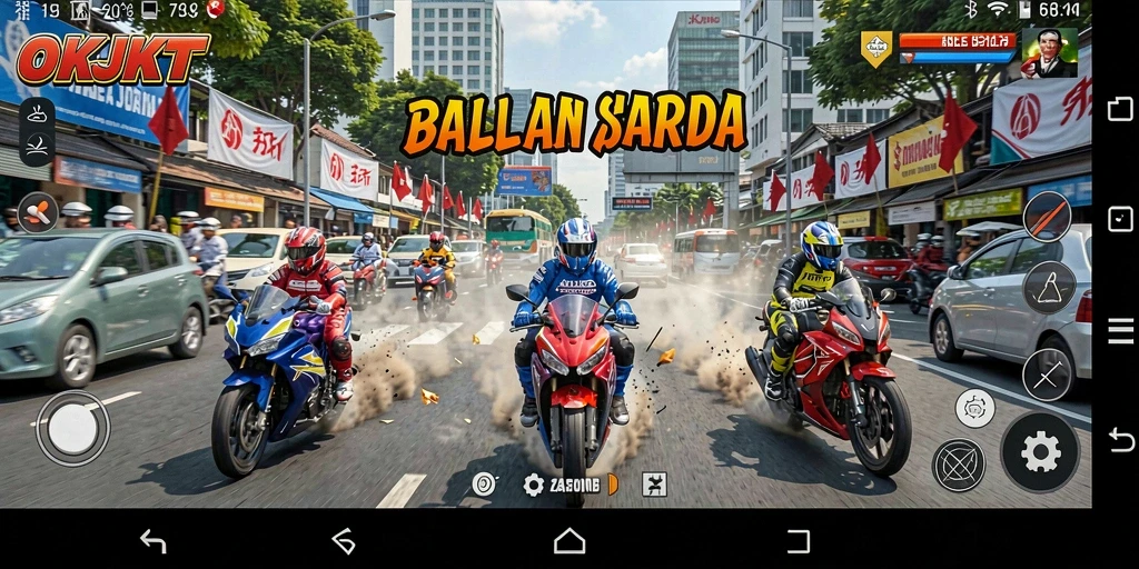 Gameplay seru dan grafis menakjubkan di balapan motor.