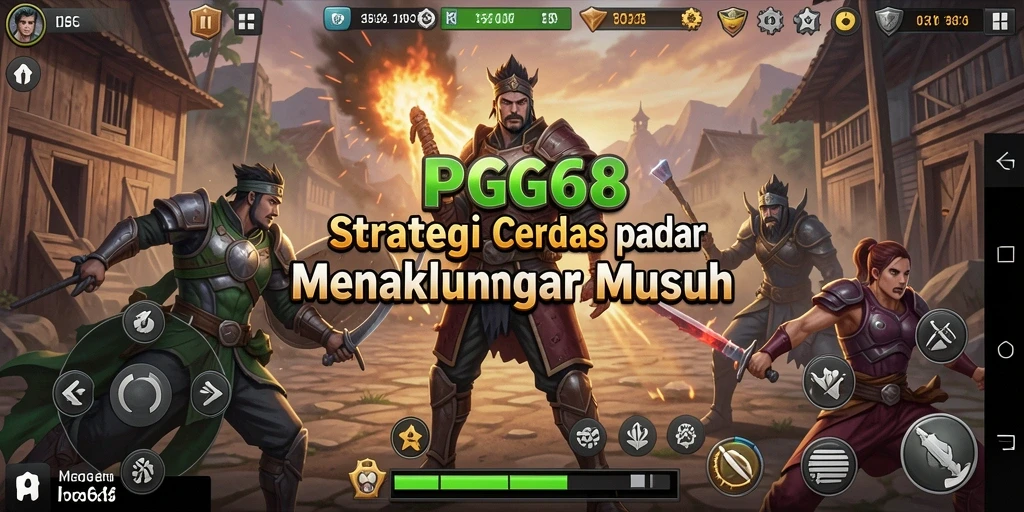 Tampilan permainan strategi yang intens dan menarik.