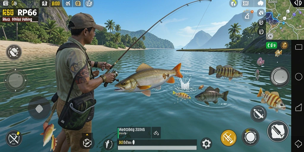 Screenshot utama RP66 menampilkan pengalaman memancing yang mendebarkan dan realistis.