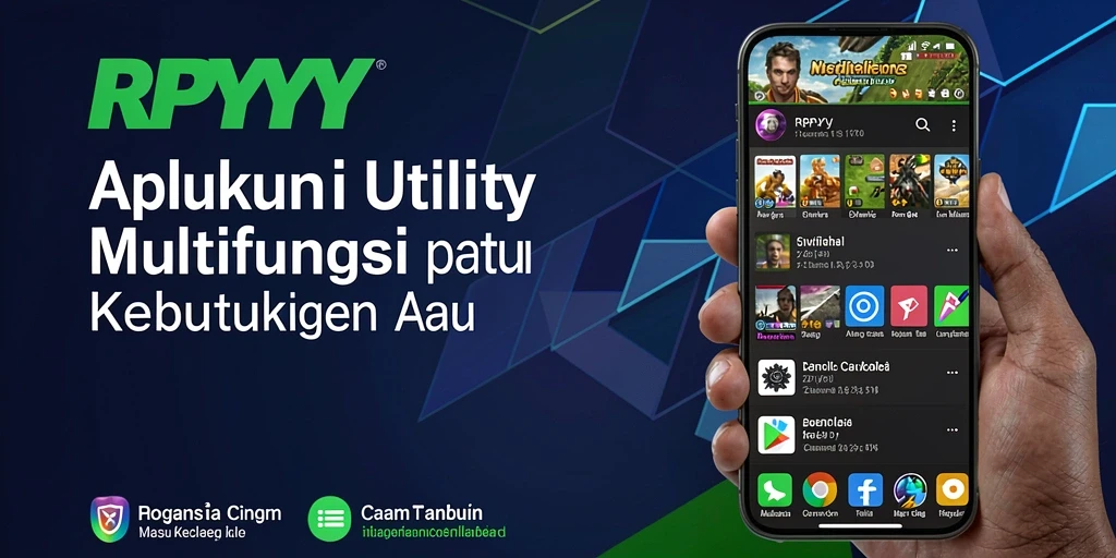 Tampilan utama aplikasi RPYYY dengan fitur-fitur utilitas yang bermanfaat.