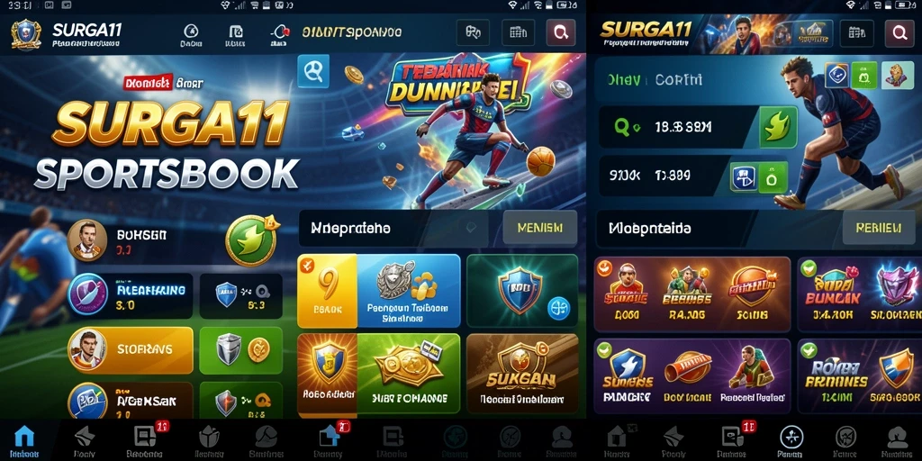 Tampilan menarik dari gameplay Sportsbook SURGA11 yang mendebarkan.